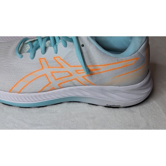 ASICS Women's GEL-Excite 9 White/Orange Pop Running Shoes-Sz (8) #1012B182-100 - Picture 8 of 16